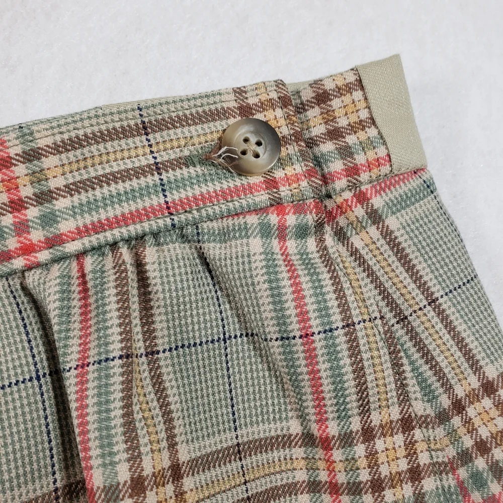 Pendleton wool Tartan plaid skirt Midi Pencil Skirt pockets Virgin Wool …